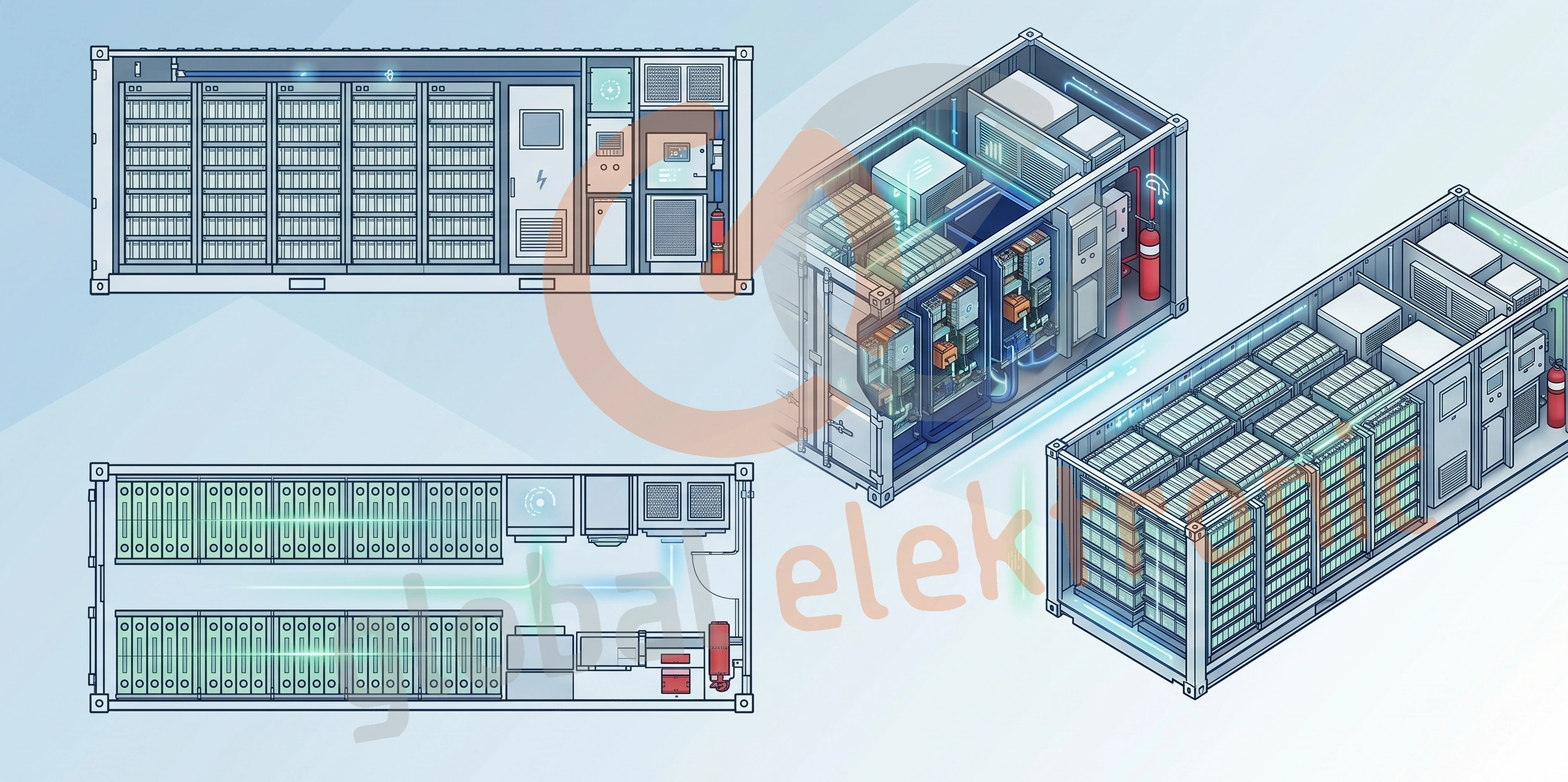 Rozvaděče a elektro část pro technické projekty BESS