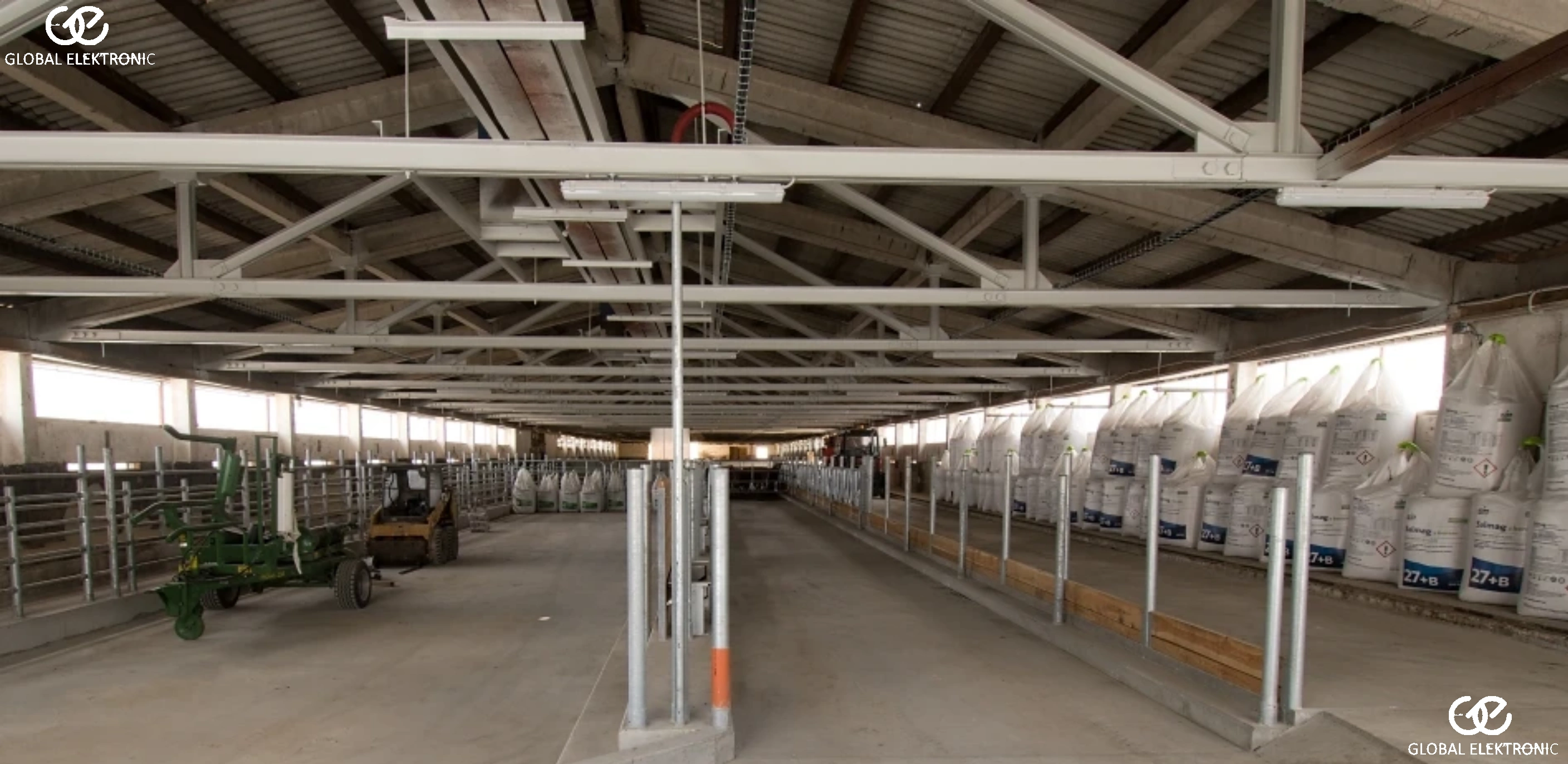 A farm facility: camera systems and full-site networking