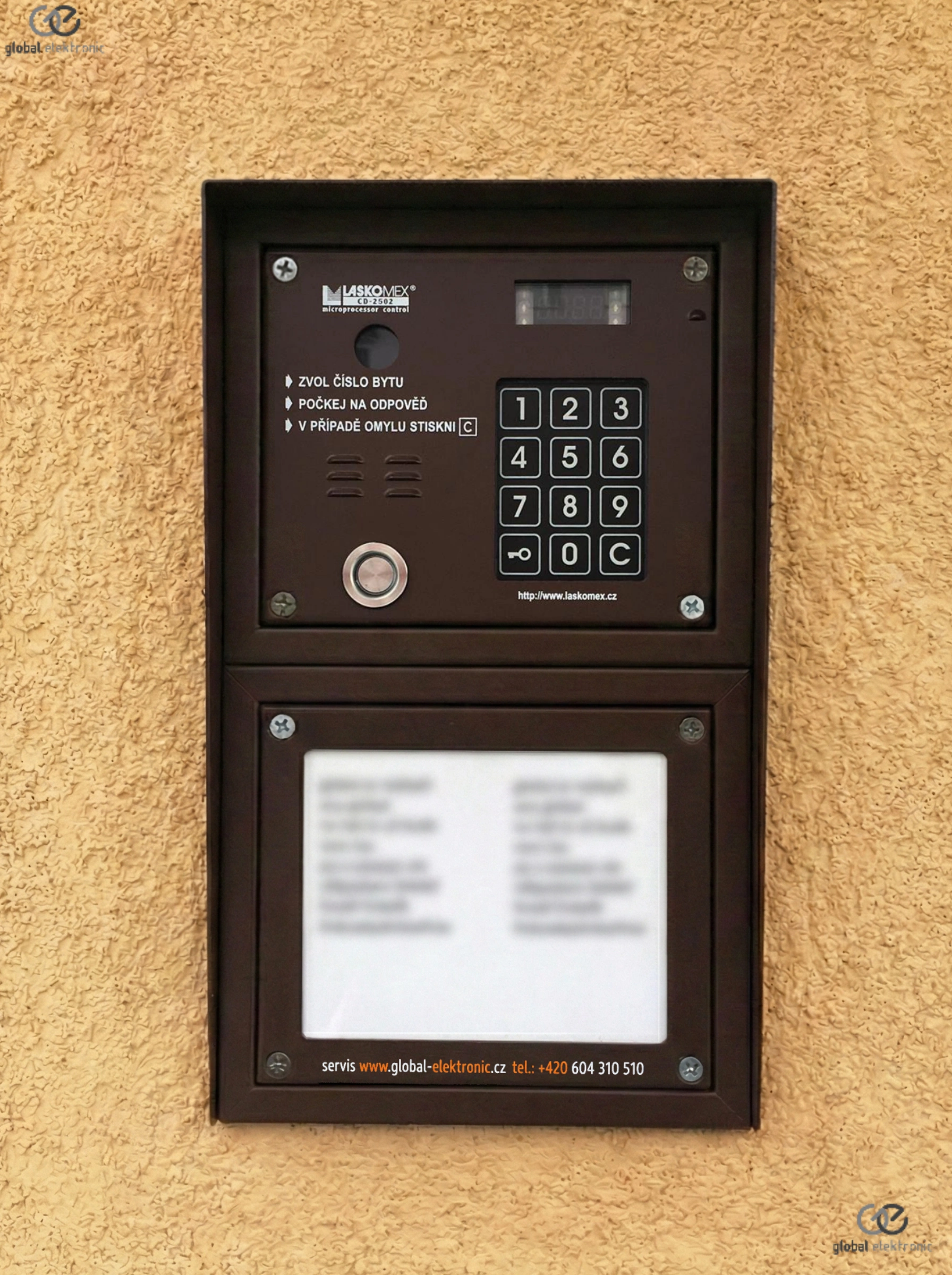 Modernizace domovních telefonů v bytovém domě Frýdek-Místek