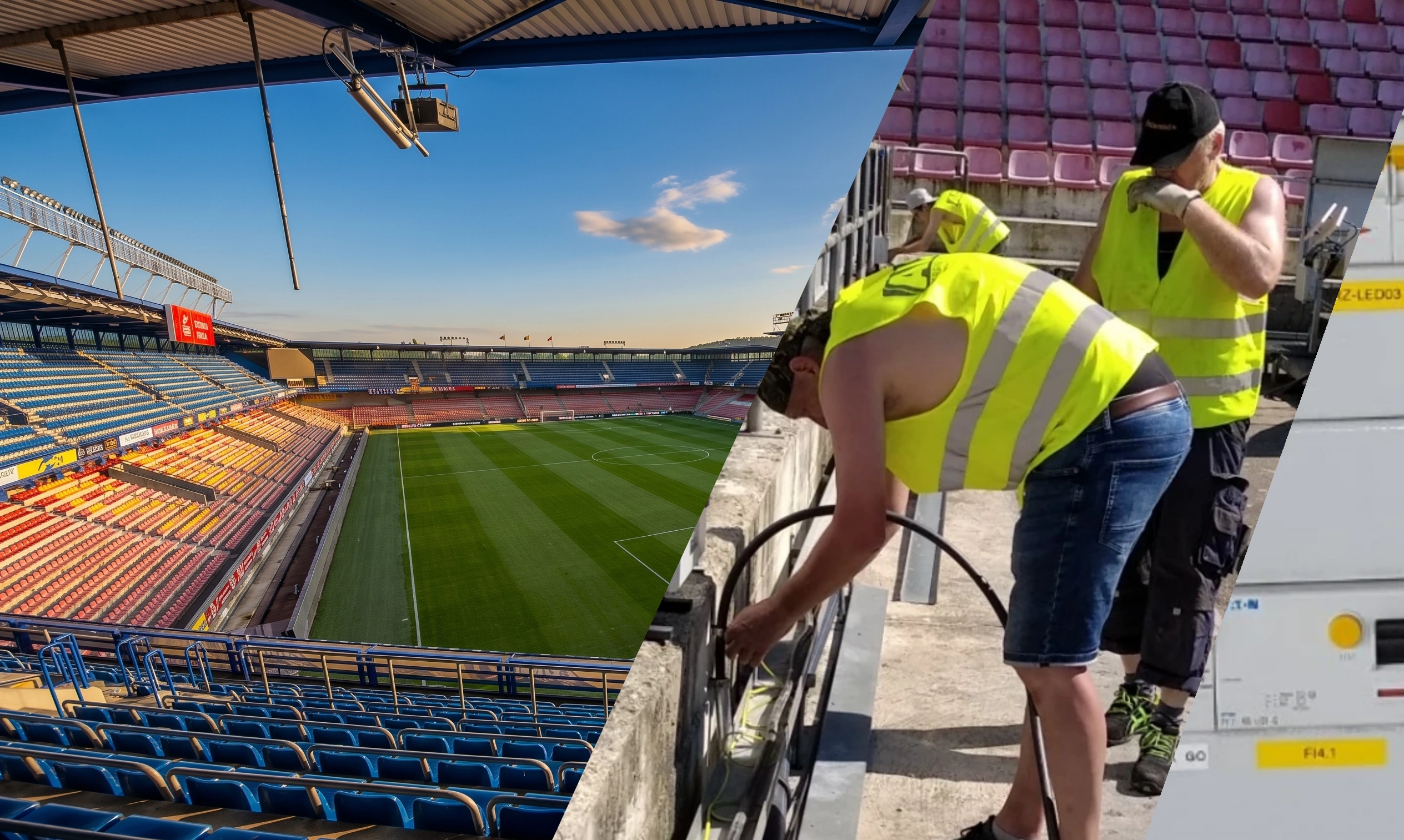 Works for AC Sparta Praha at Letná Stadium and the Strahov facility