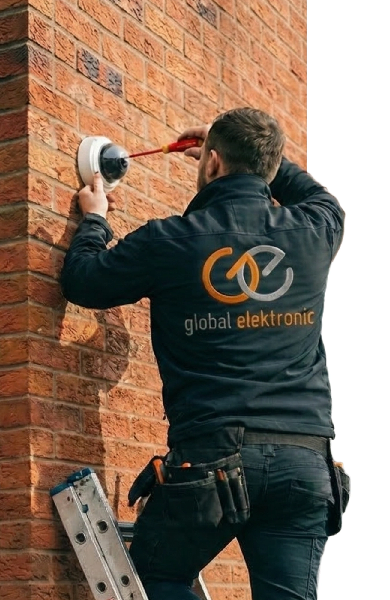 Technik serwisujący system Jablotron